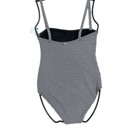 ✅One Piece Dkny Ruched Shirred Bandeau One Piece Swimsuit Bathing Suit - Picture 4 of 5